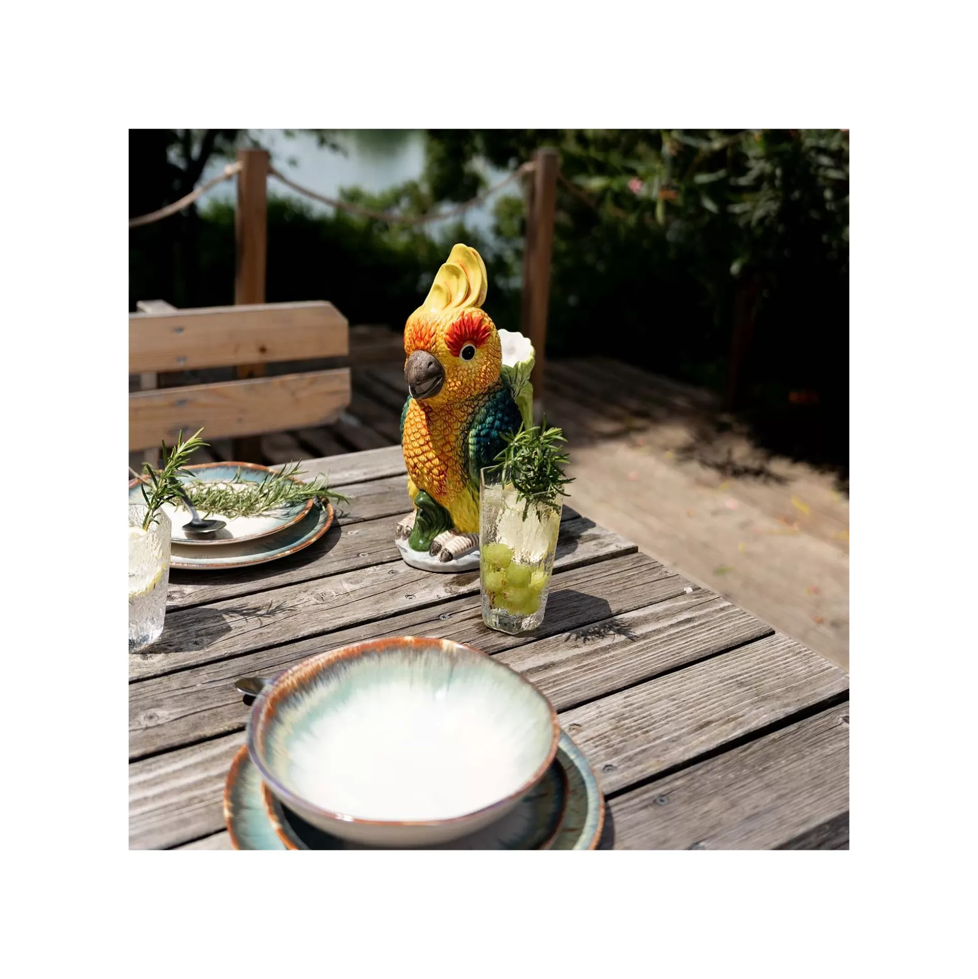 Assiettes Creuses Organic Bleues 20cm Set De 4 ^KARE Design New