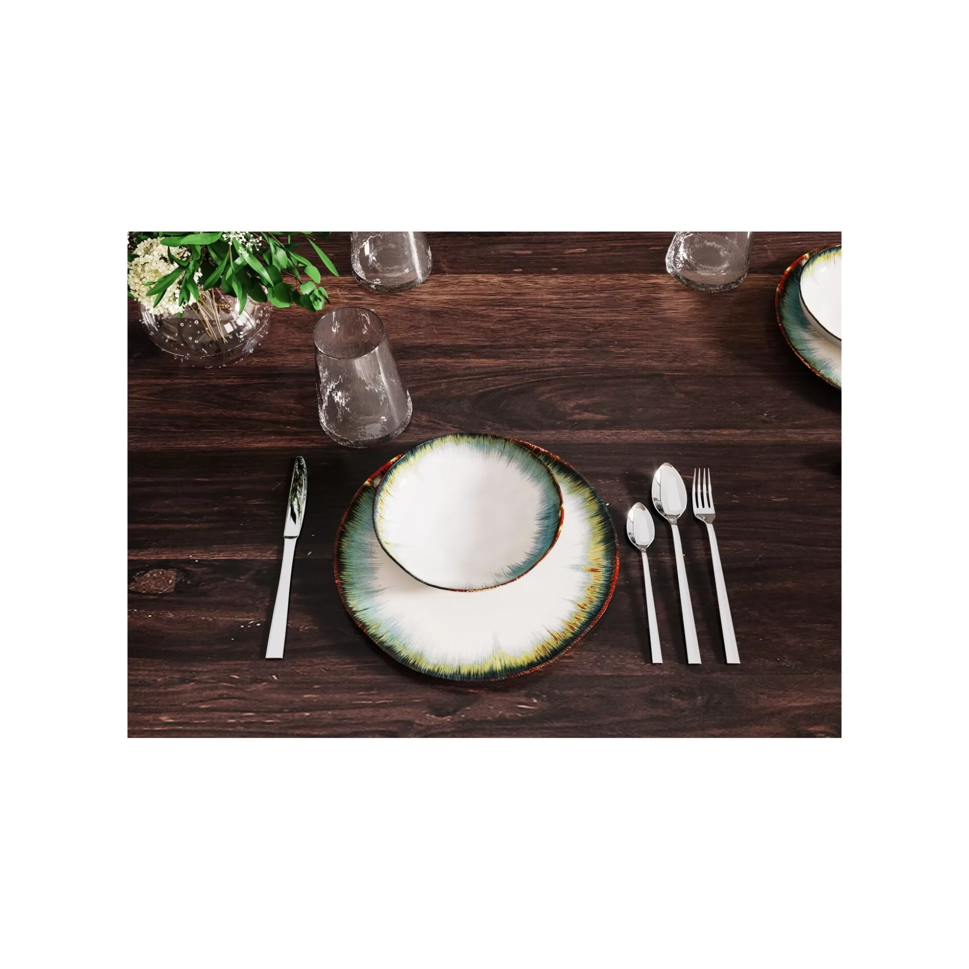 Assiettes Creuses Organic Bleues 20cm Set De 4 ^KARE Design New