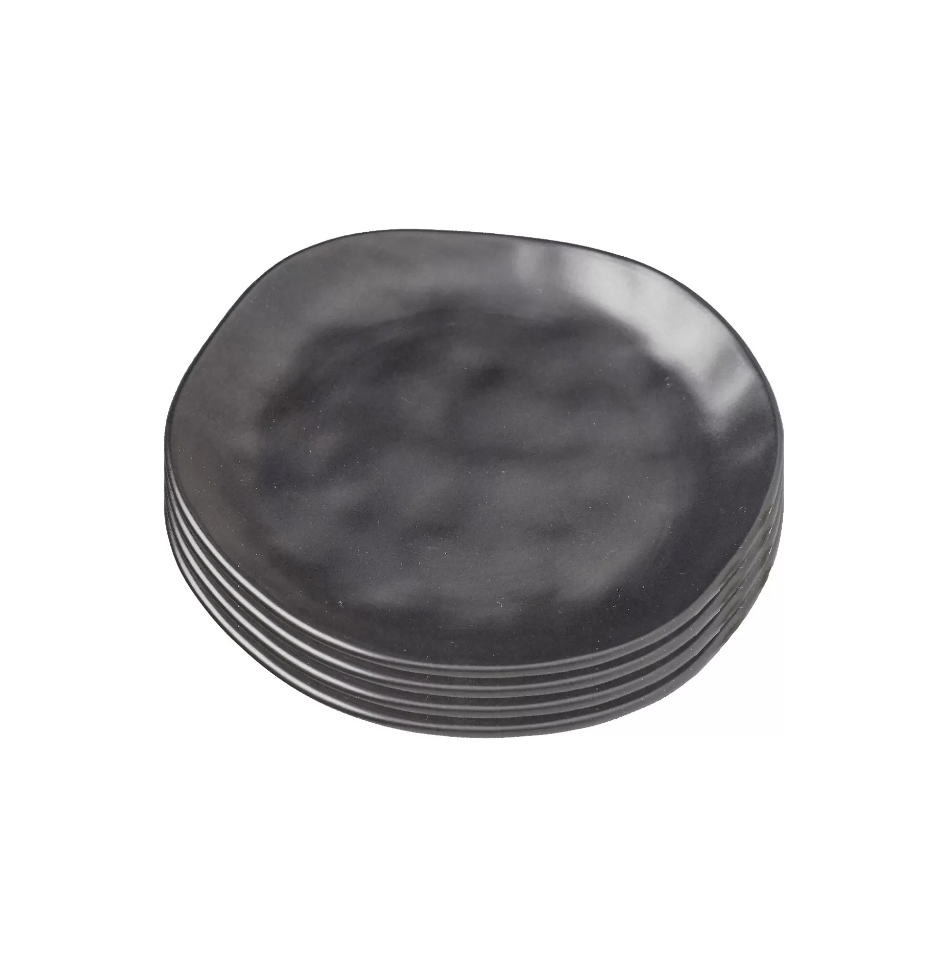 Assiettes Organic Noires 26cm Set De 4 ^KARE Design Flash Sale