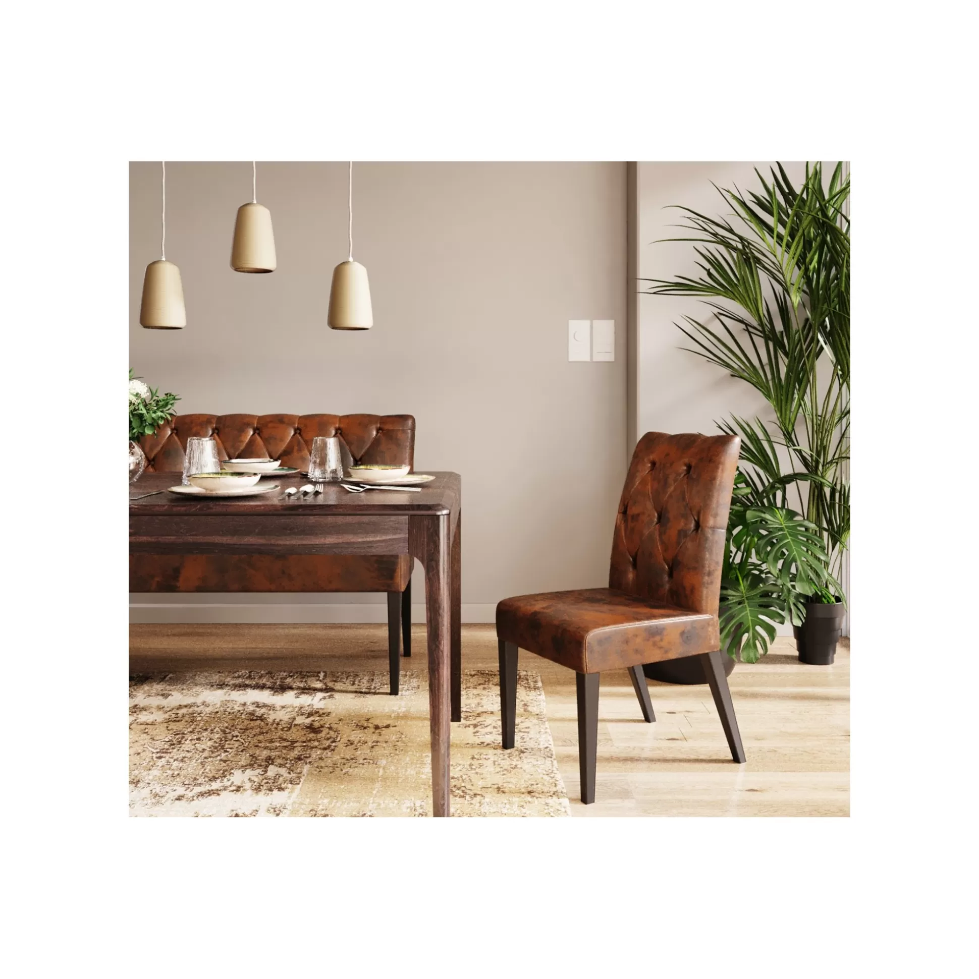 Banquette Econo Buttons Vintage ^KARE Design Outlet