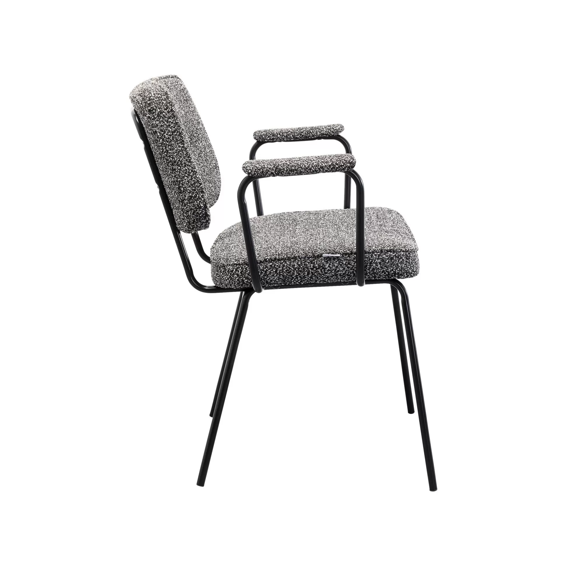 Chaise Avec Accoudoirs Orelie Noire Et Blanche ^KARE Design New