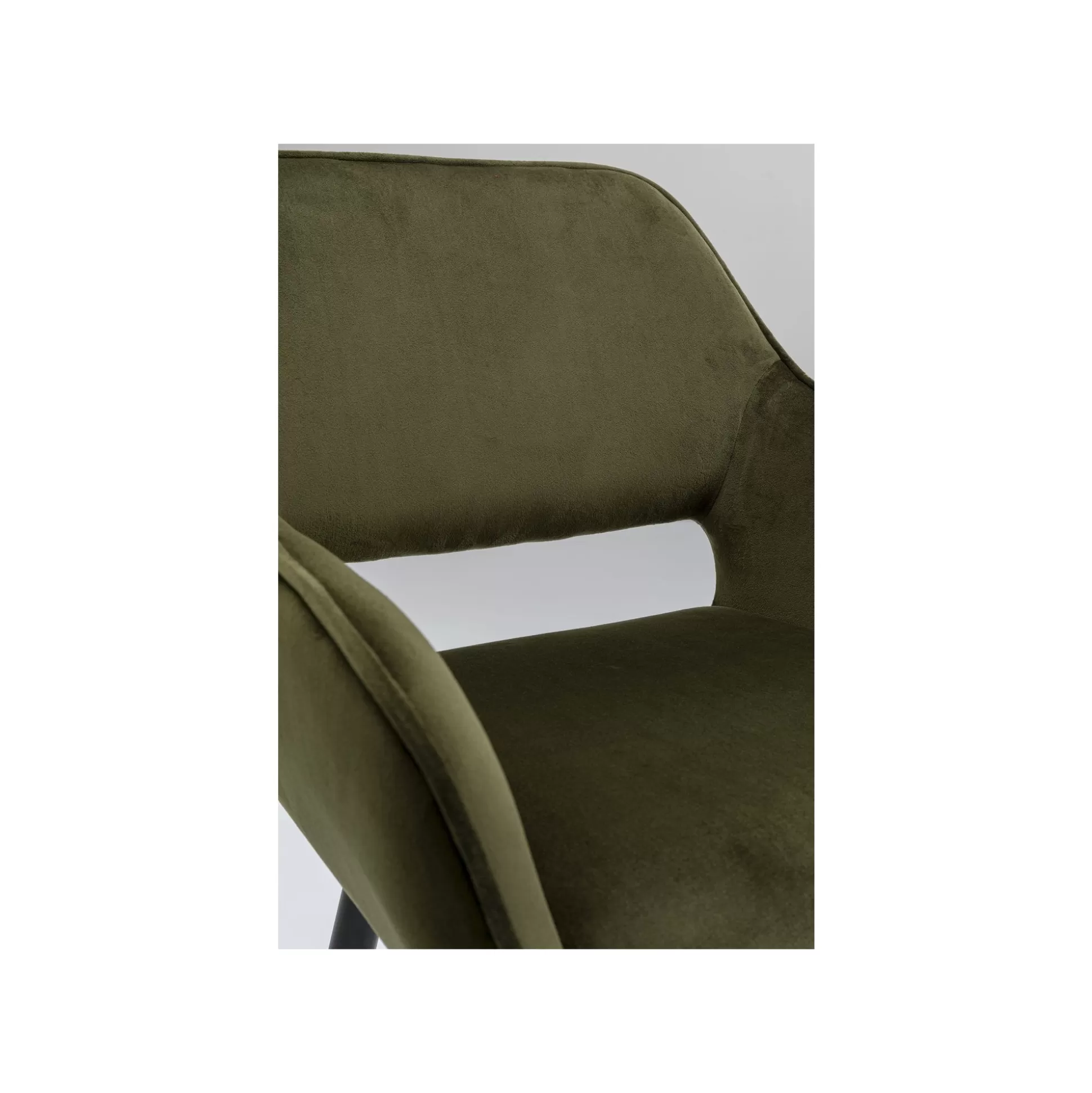 Chaise Avec Accoudoirs San Francisco Velours Vert Foncé ^KARE Design Flash Sale