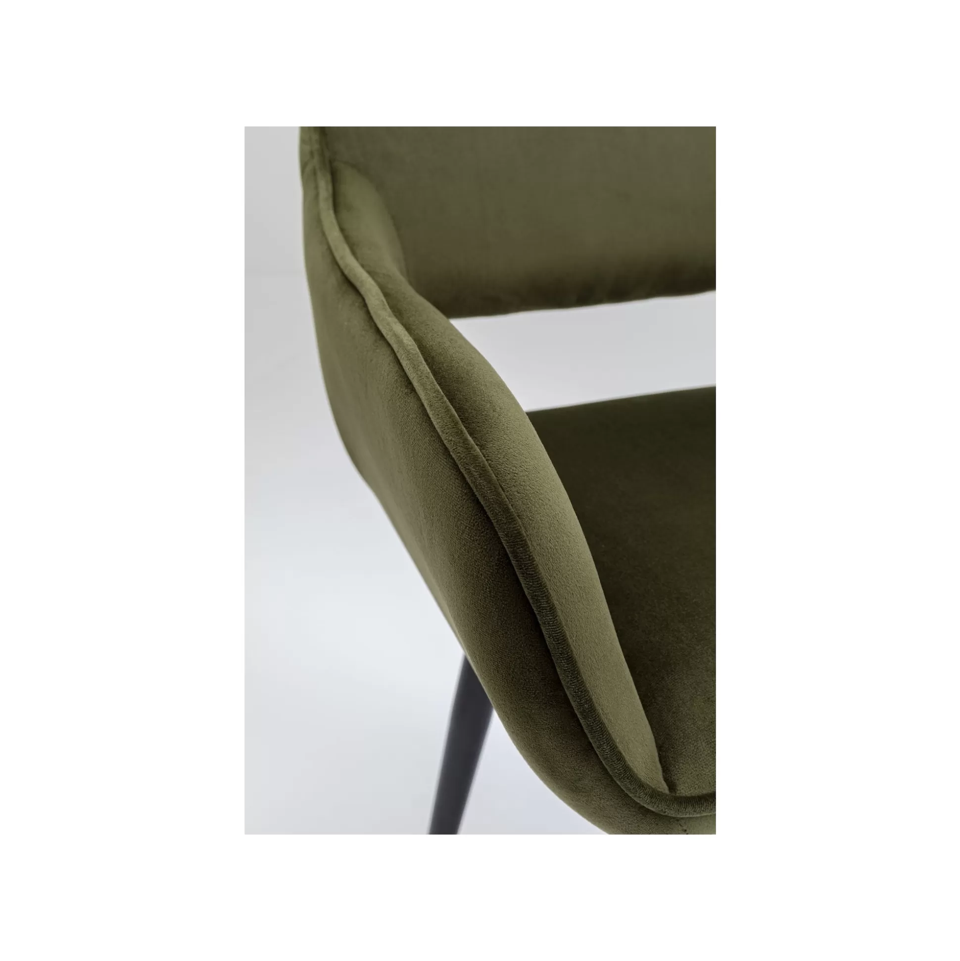 Chaise Avec Accoudoirs San Francisco Velours Vert Foncé ^KARE Design Flash Sale