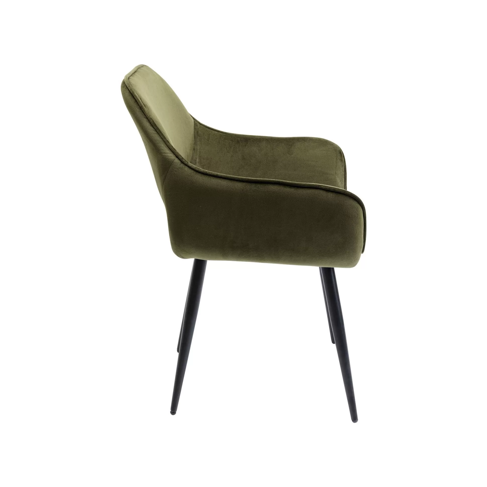 Chaise Avec Accoudoirs San Francisco Velours Vert Foncé ^KARE Design Flash Sale