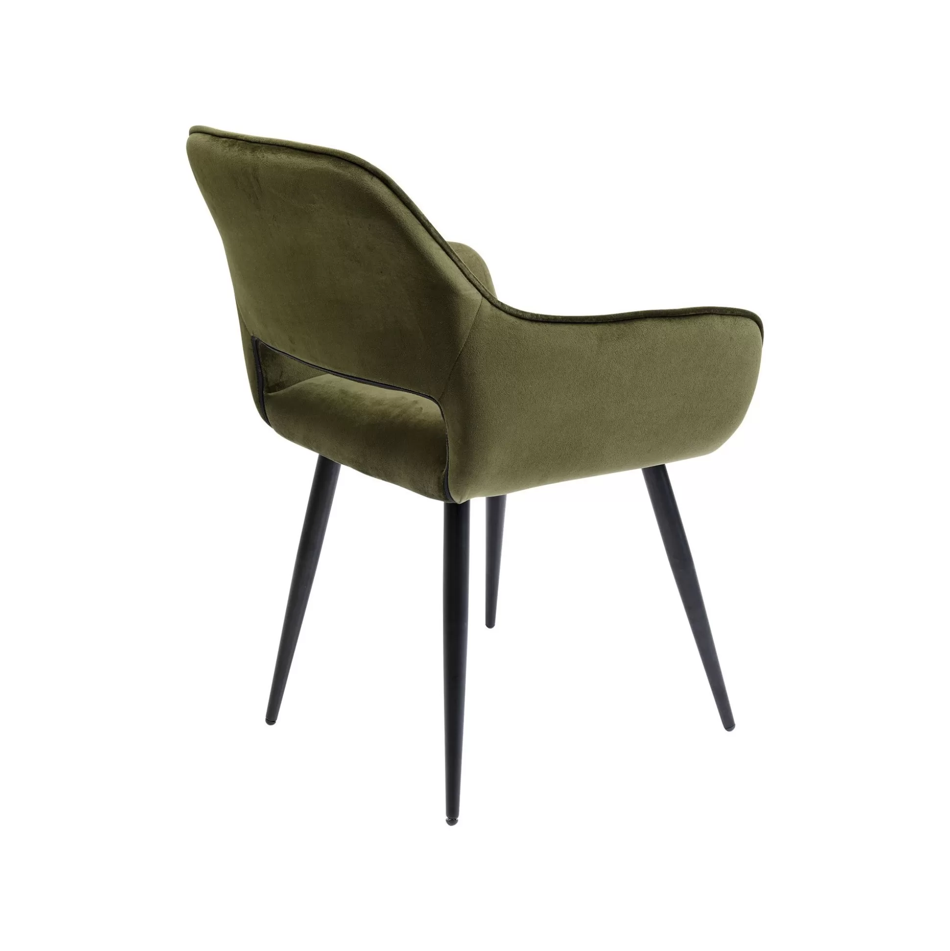 Chaise Avec Accoudoirs San Francisco Velours Vert Foncé ^KARE Design Flash Sale