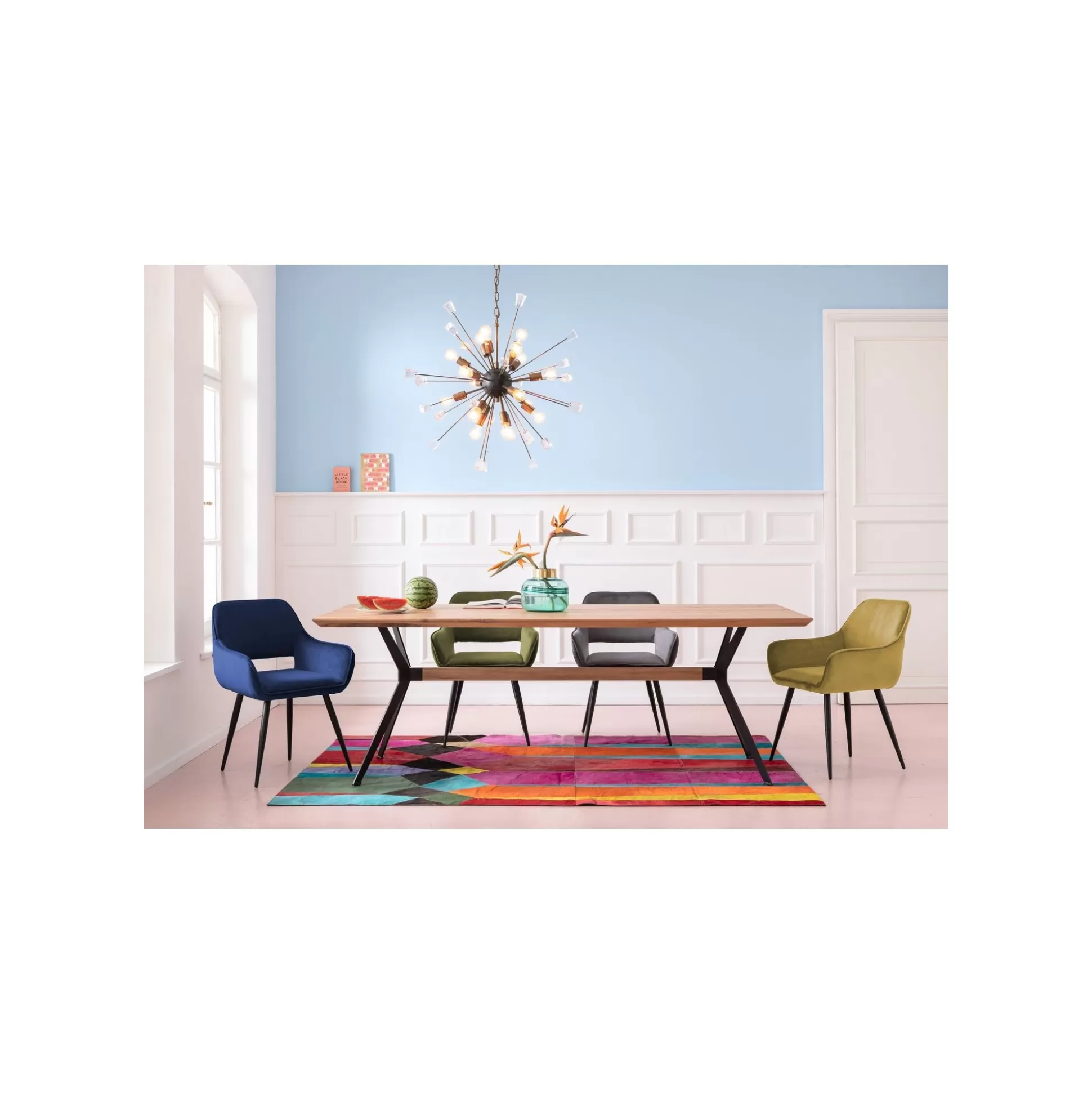 Chaise Avec Accoudoirs San Francisco Velours Vert Foncé ^KARE Design Flash Sale