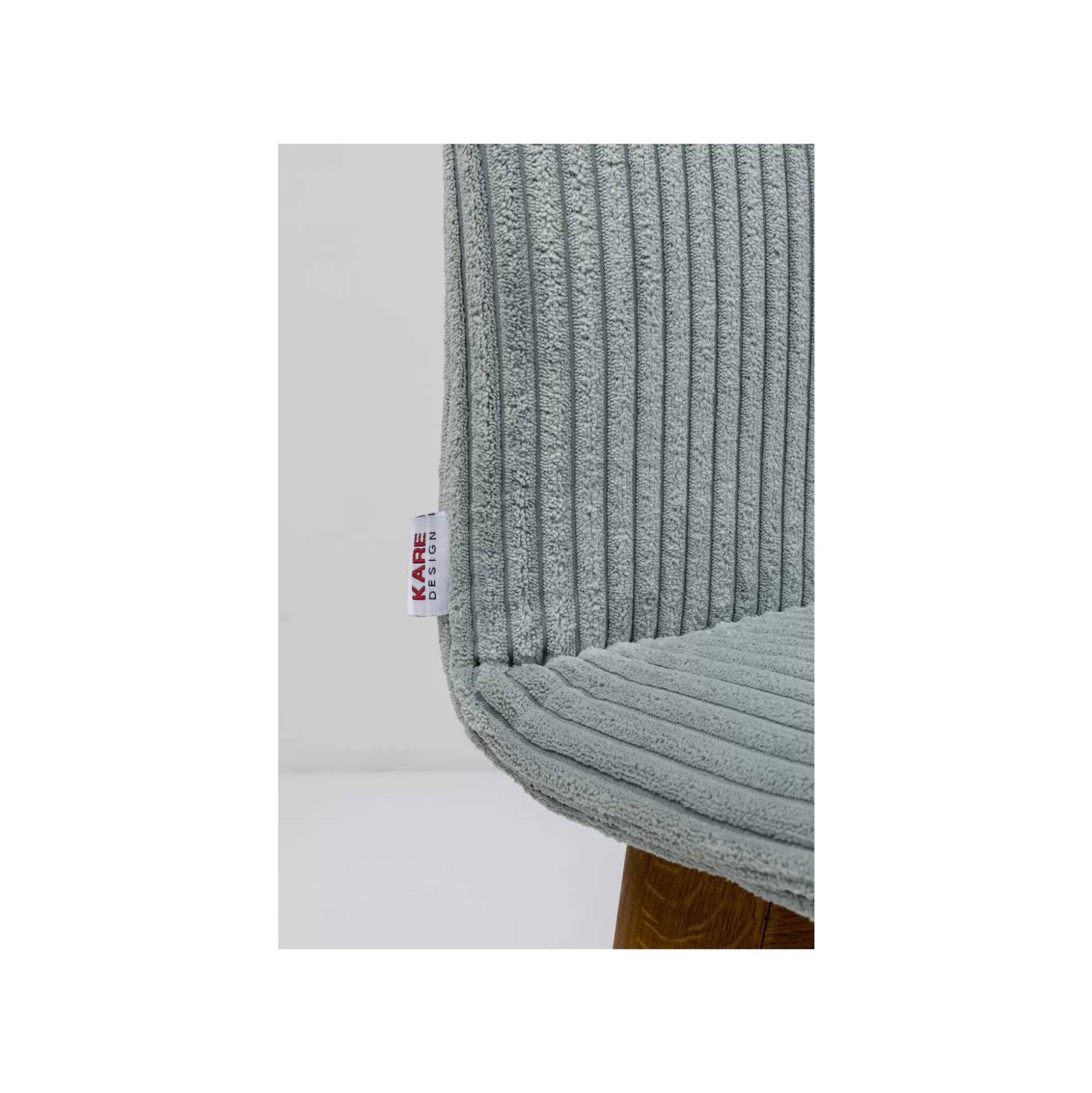 Chaise Lara Cord Côtelée Bleue ^KARE Design Outlet