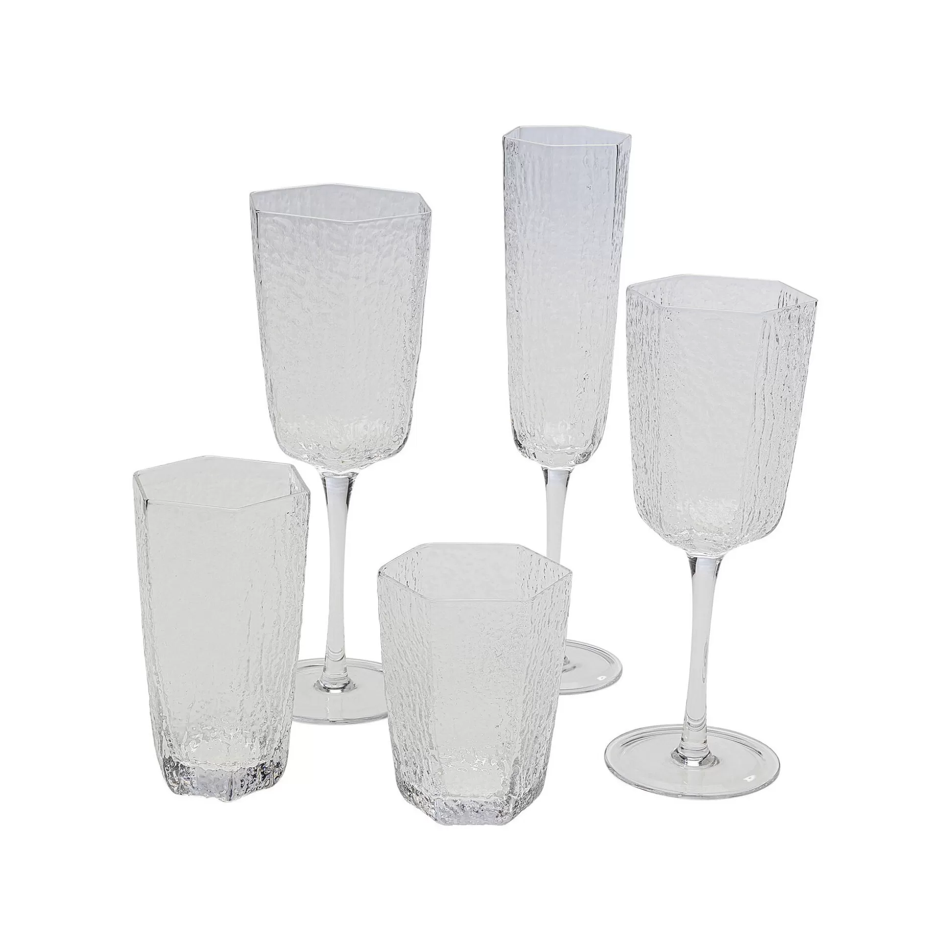 fltes__champagne_cascata_set_de__kare_design_4.webp Flûtes à Champagne Cascata Set De 6 ^KARE Design Flash Sale