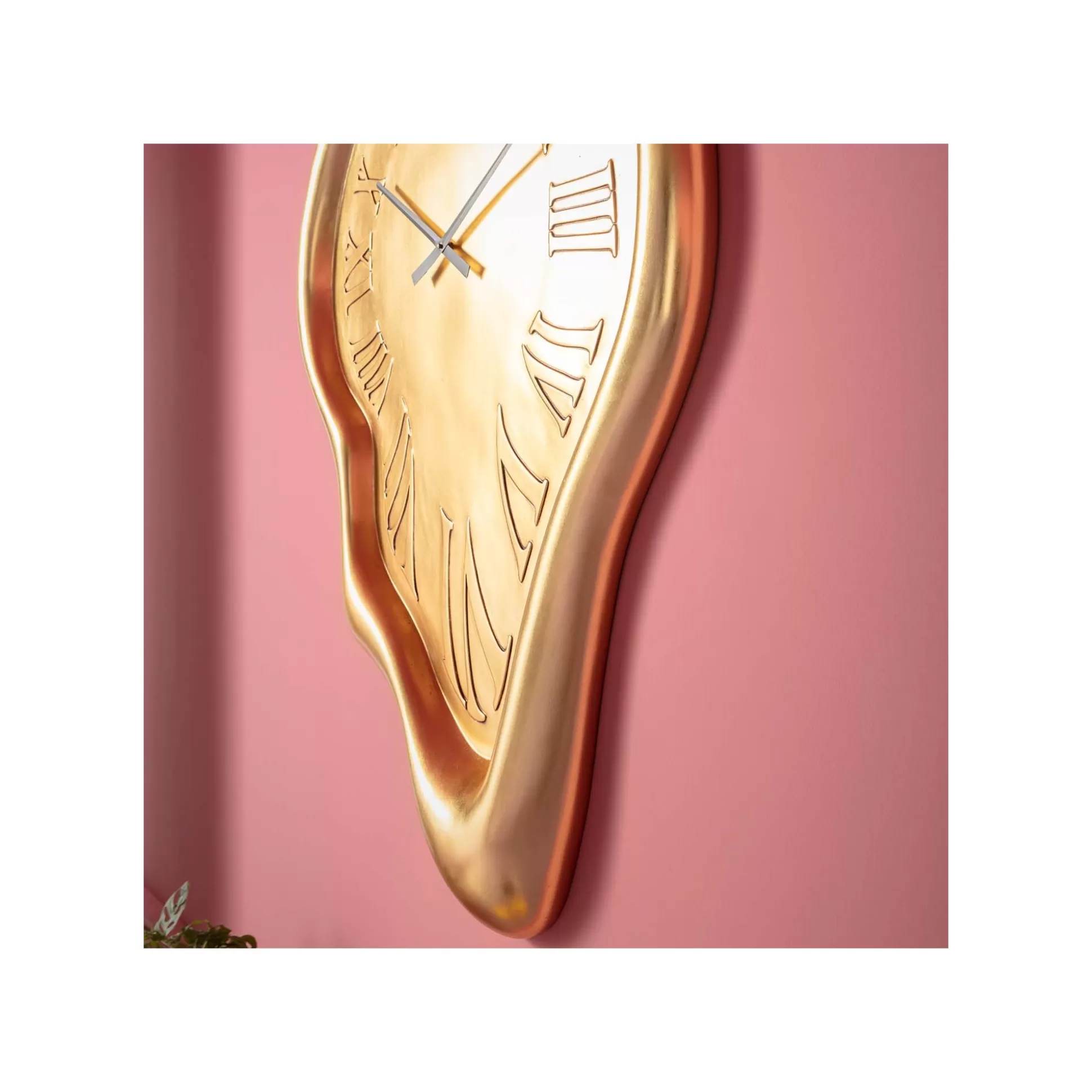 Horloge Murale Big Drop Dorée 92x127cm ^KARE Design Store