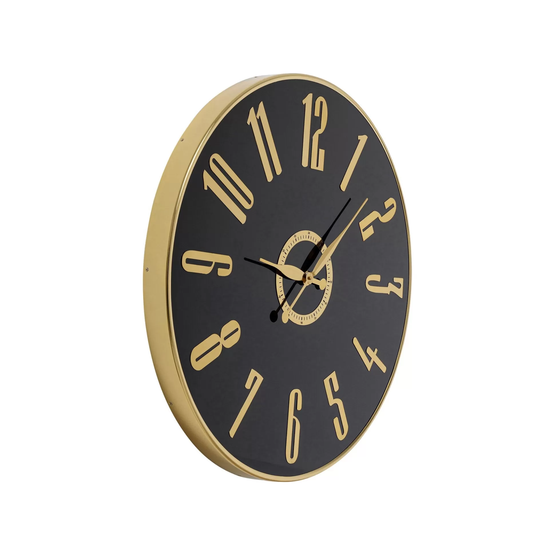 Horloge Murale Casino 76cm Noire Et Dorée ^KARE Design Best