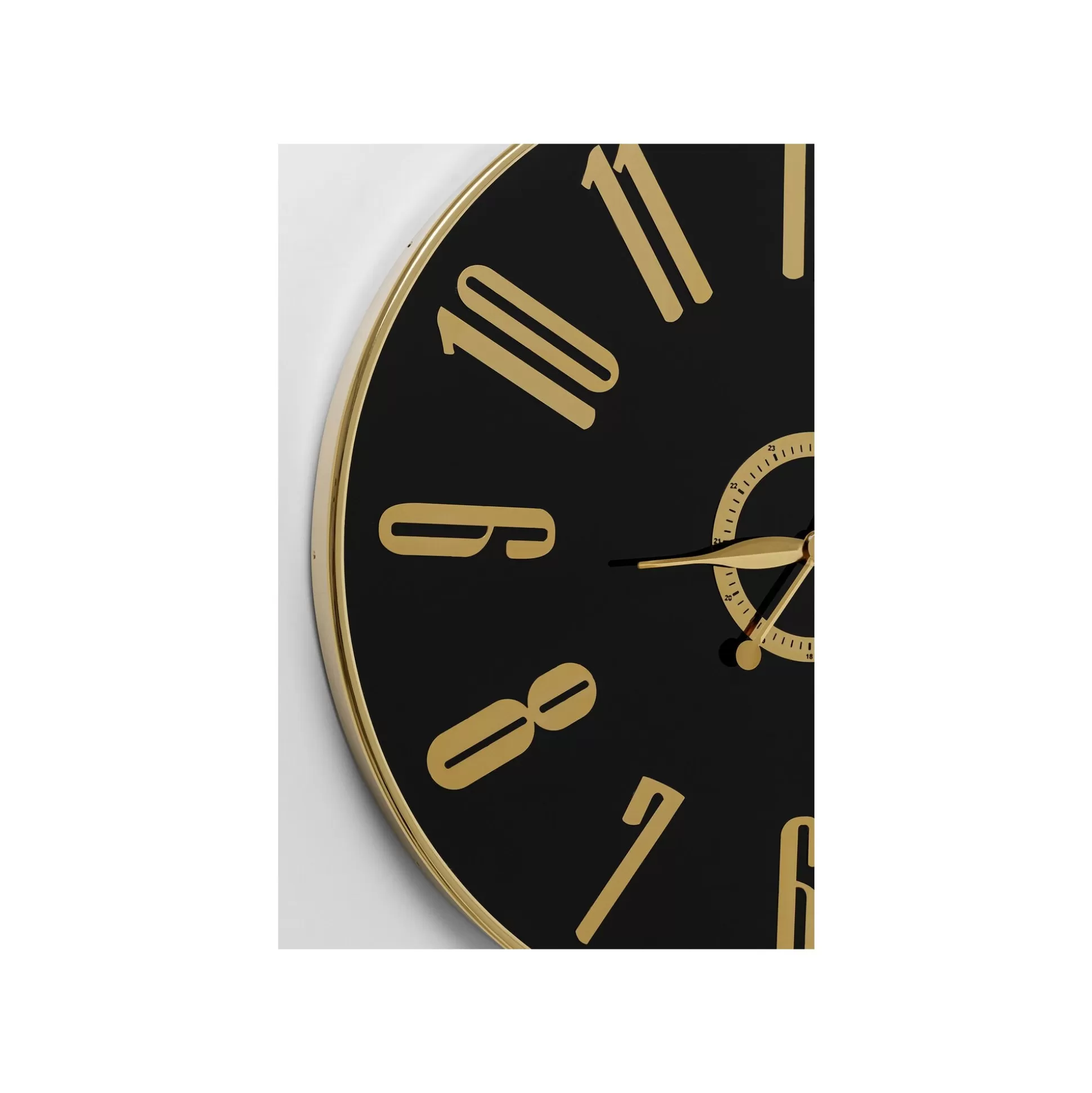 Horloge Murale Casino 76cm Noire Et Dorée ^KARE Design Best