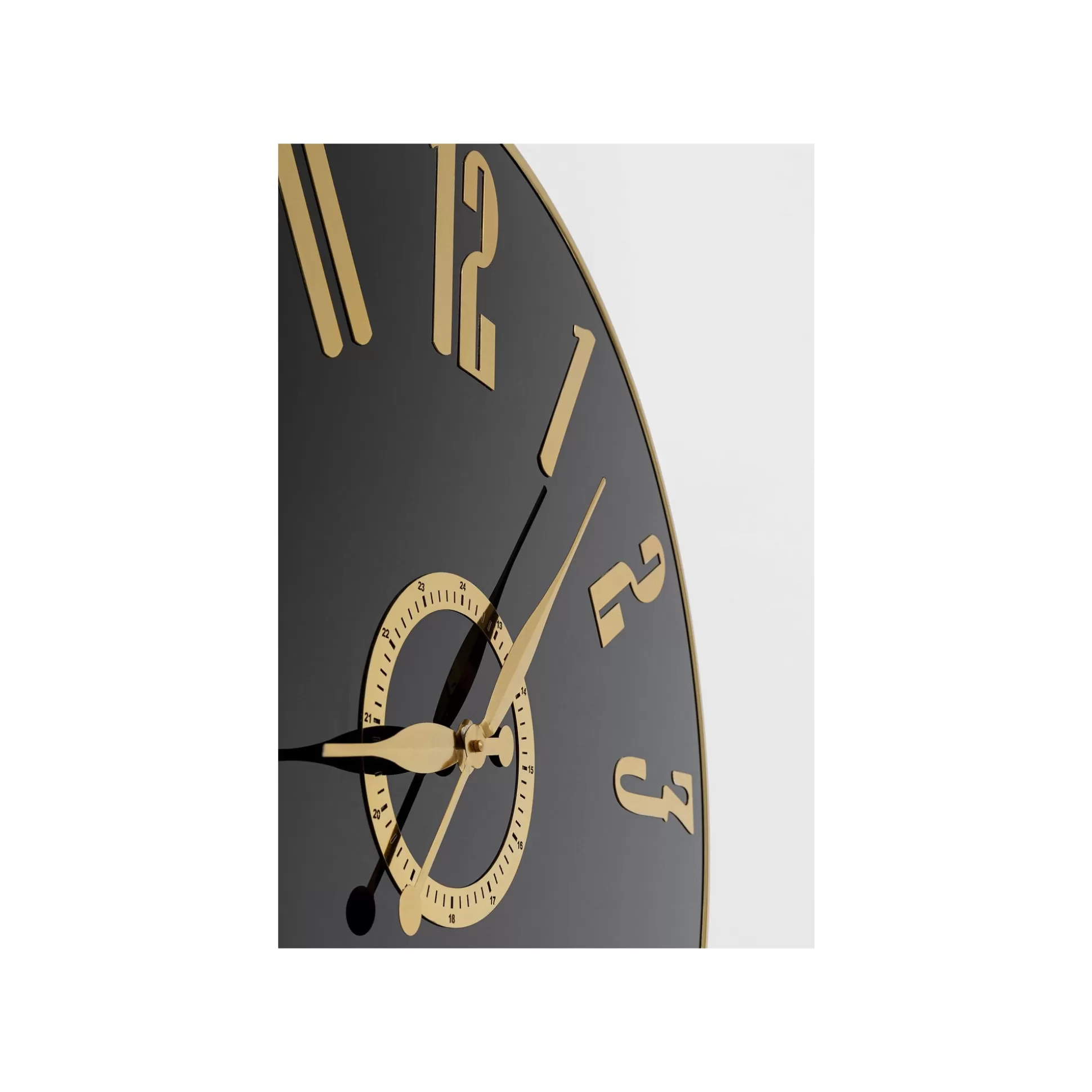 Horloge Murale Casino 76cm Noire Et Dorée ^KARE Design Best