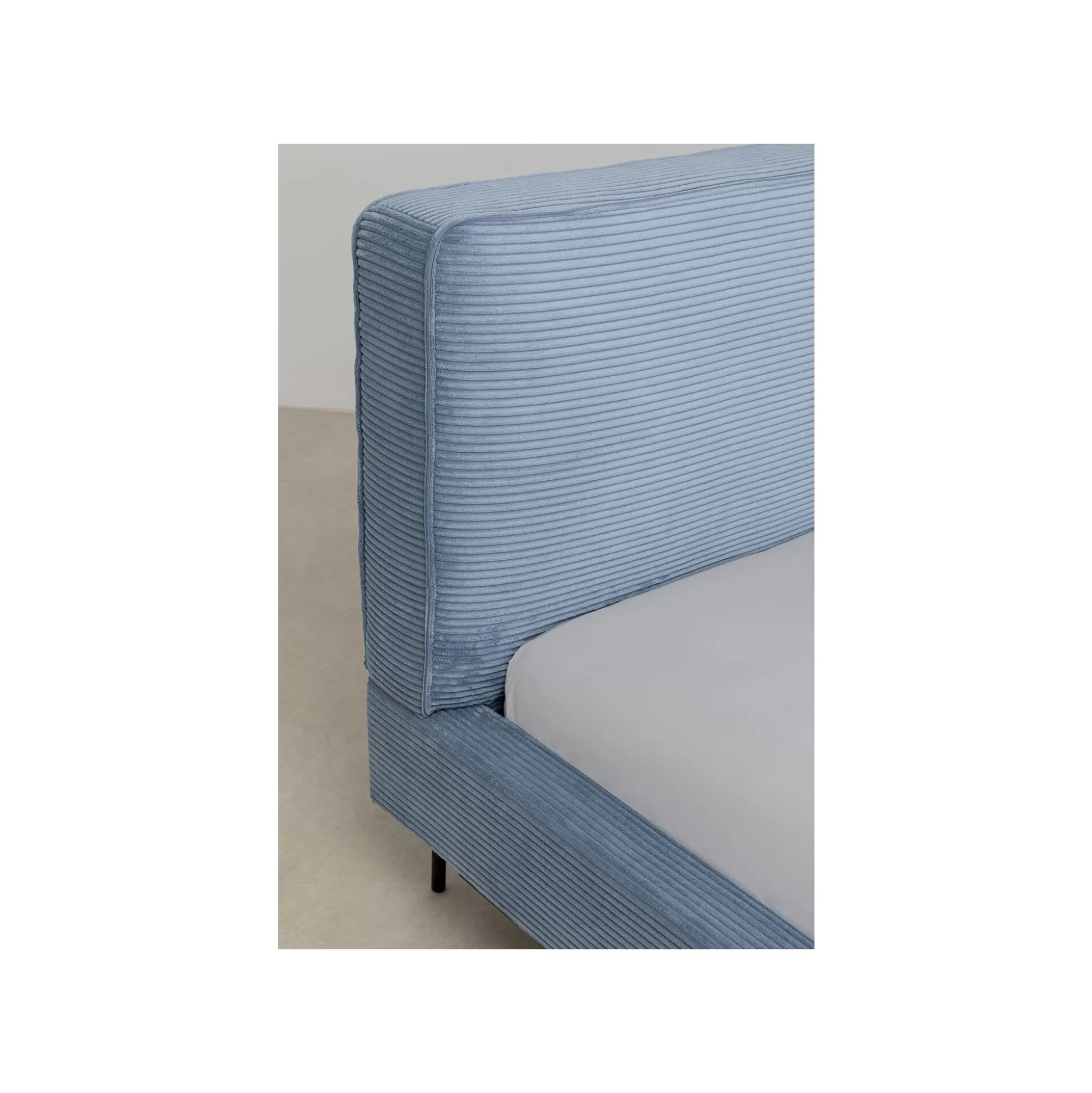 Lit East Side Cord Côtelé Bleu ^KARE Design Outlet