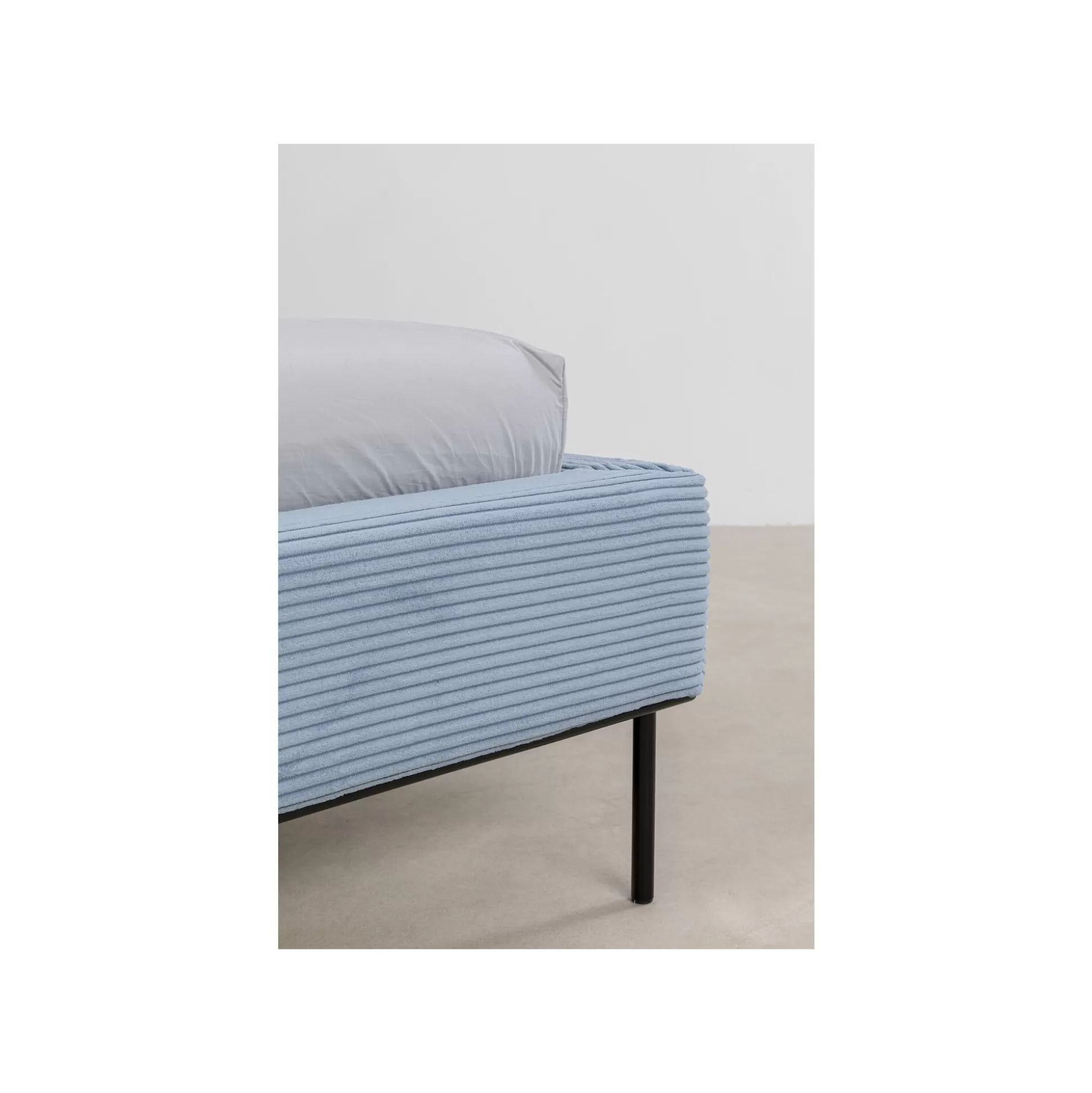 Lit East Side Cord Côtelé Bleu ^KARE Design Outlet