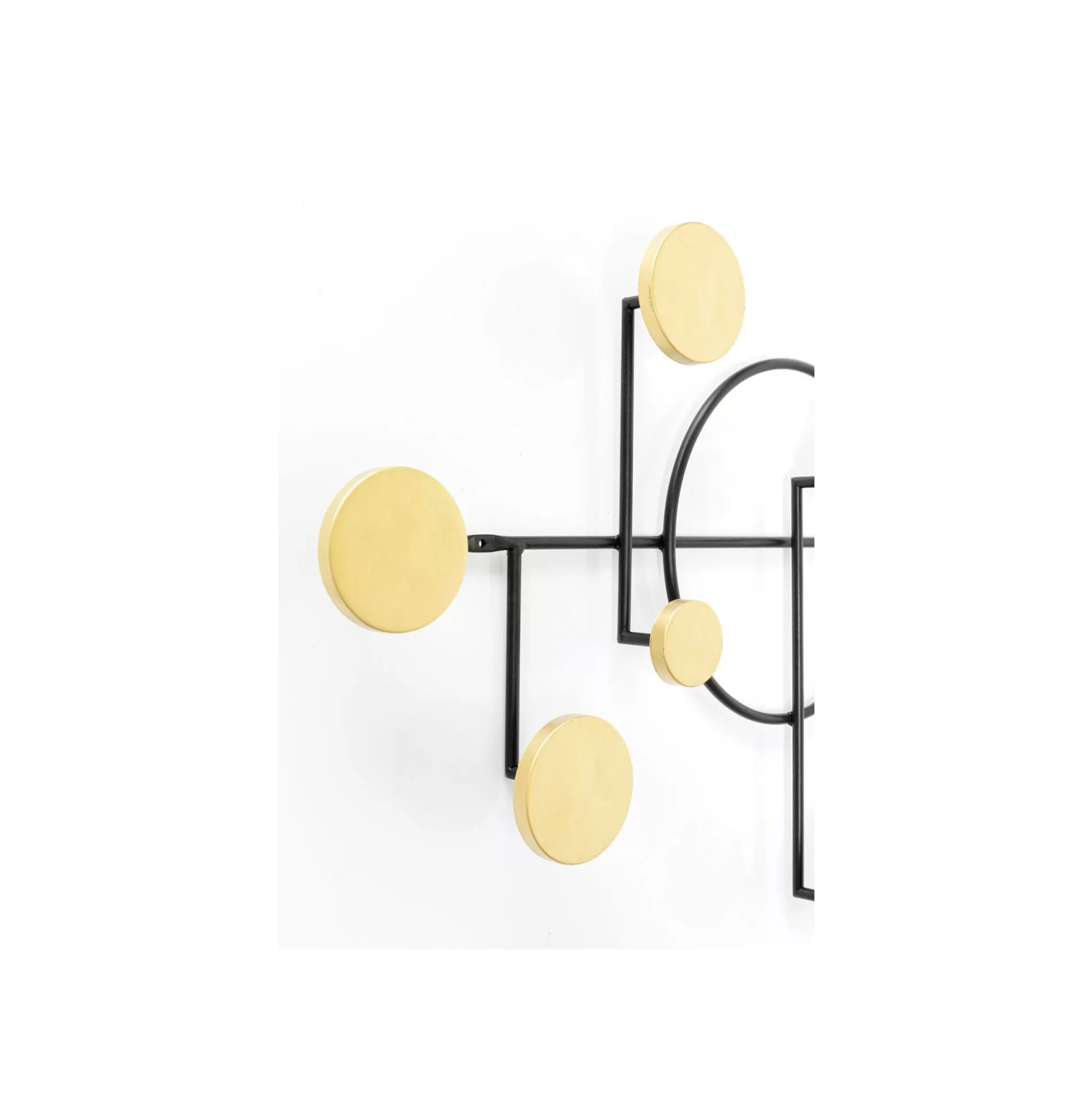 Portemanteau Mural Art Circles 79cm Doré ^KARE Design Discount