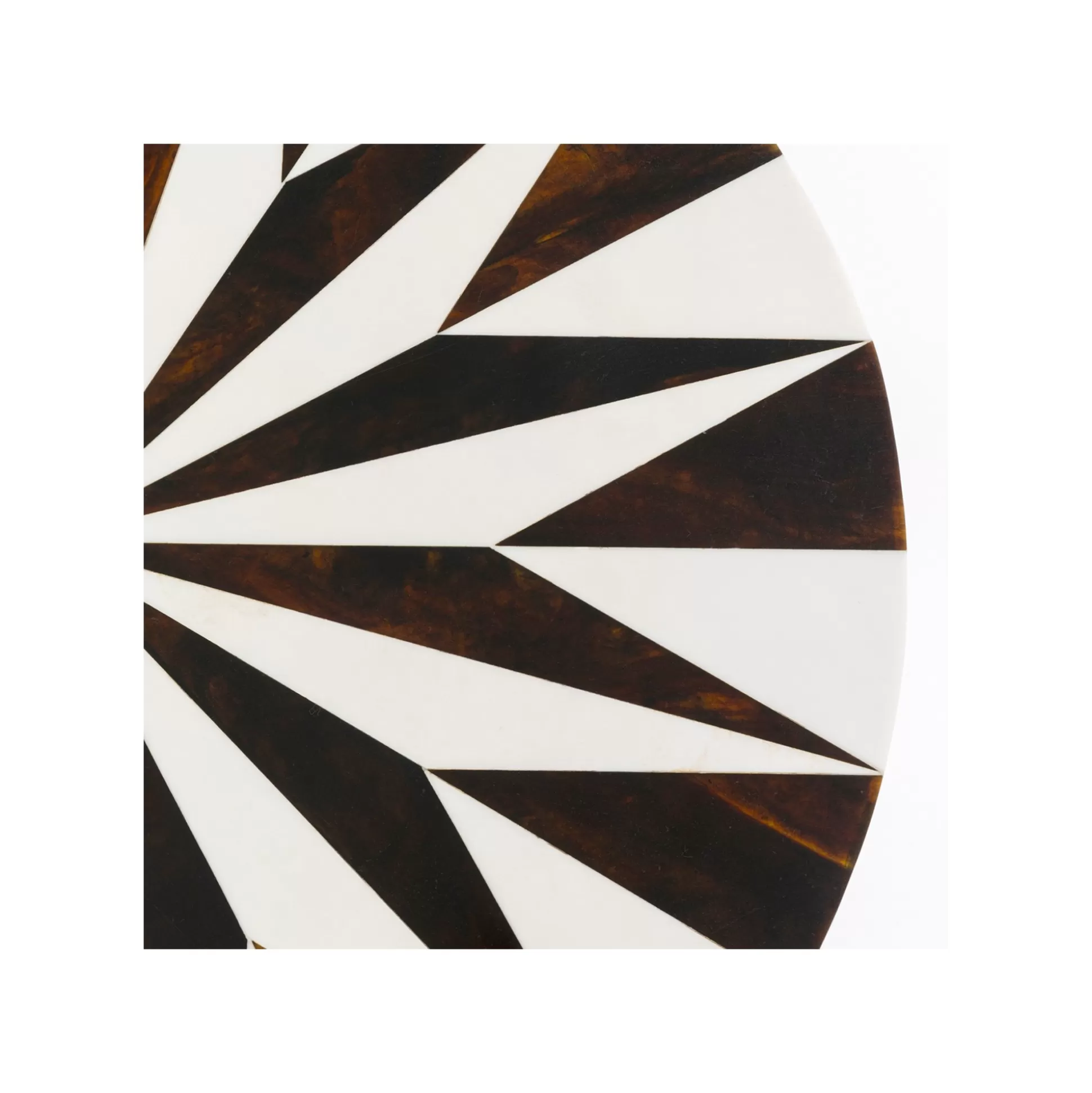 Table D'appoint Domero Star 40cm Marron Et Blanche ^KARE Design Best