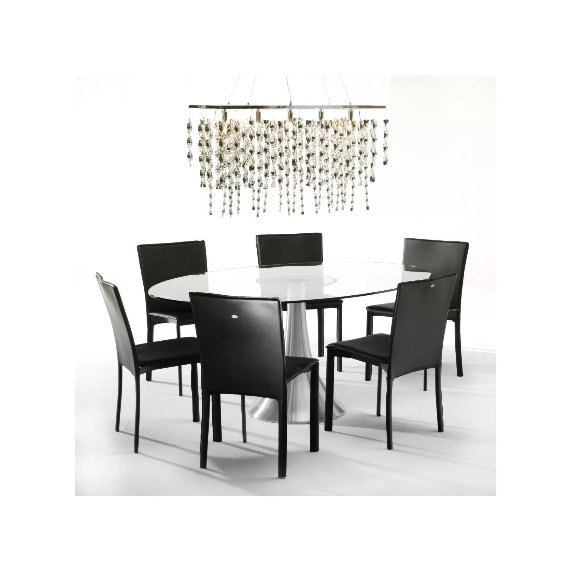 Table En Verre Grande Possibilita 180x120cm Chromée Et Verre ^KARE Design Cheap