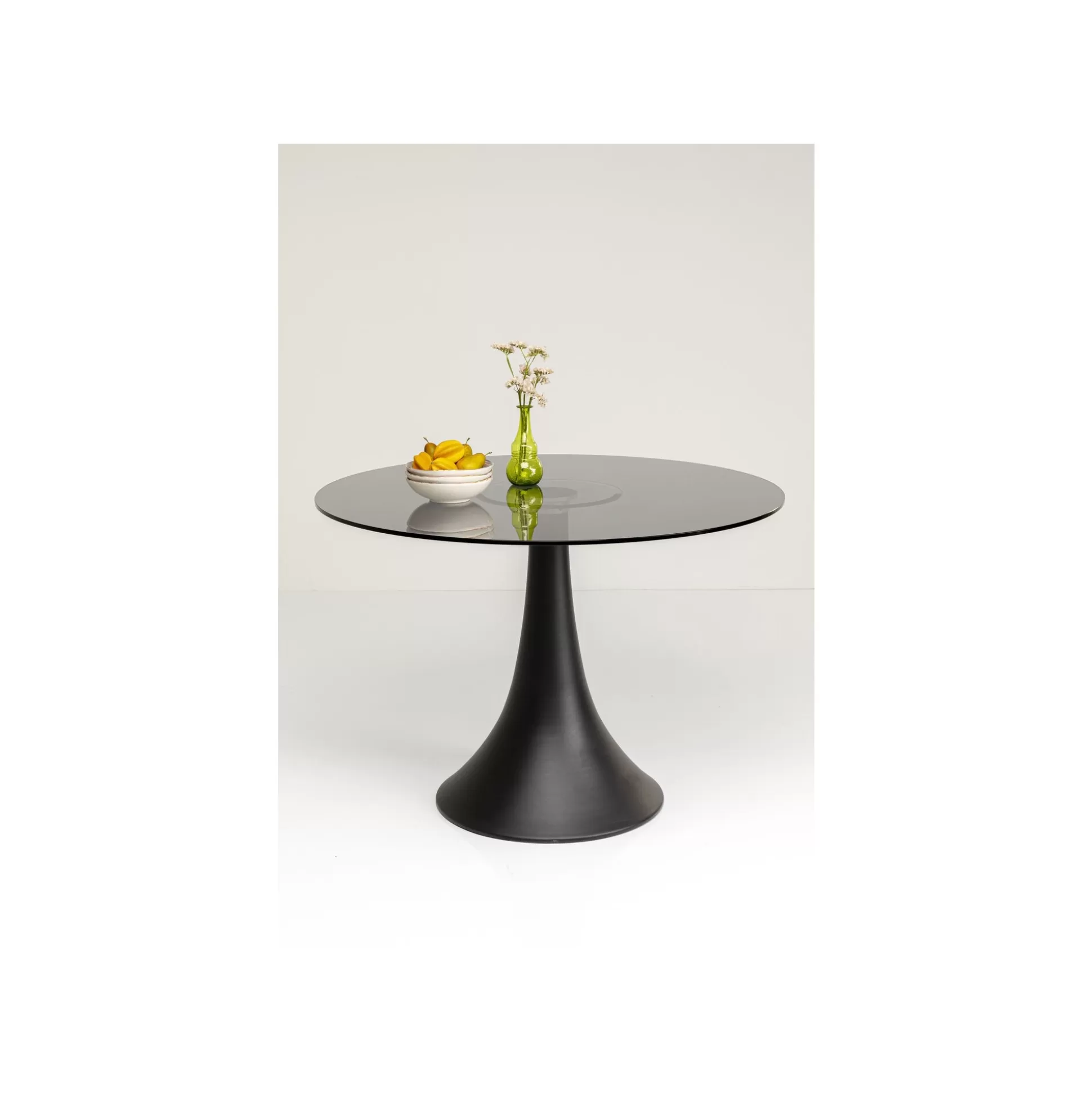 Table Grande Possibilita 110cm Noire Et Verre Fumé ^KARE Design Flash Sale
