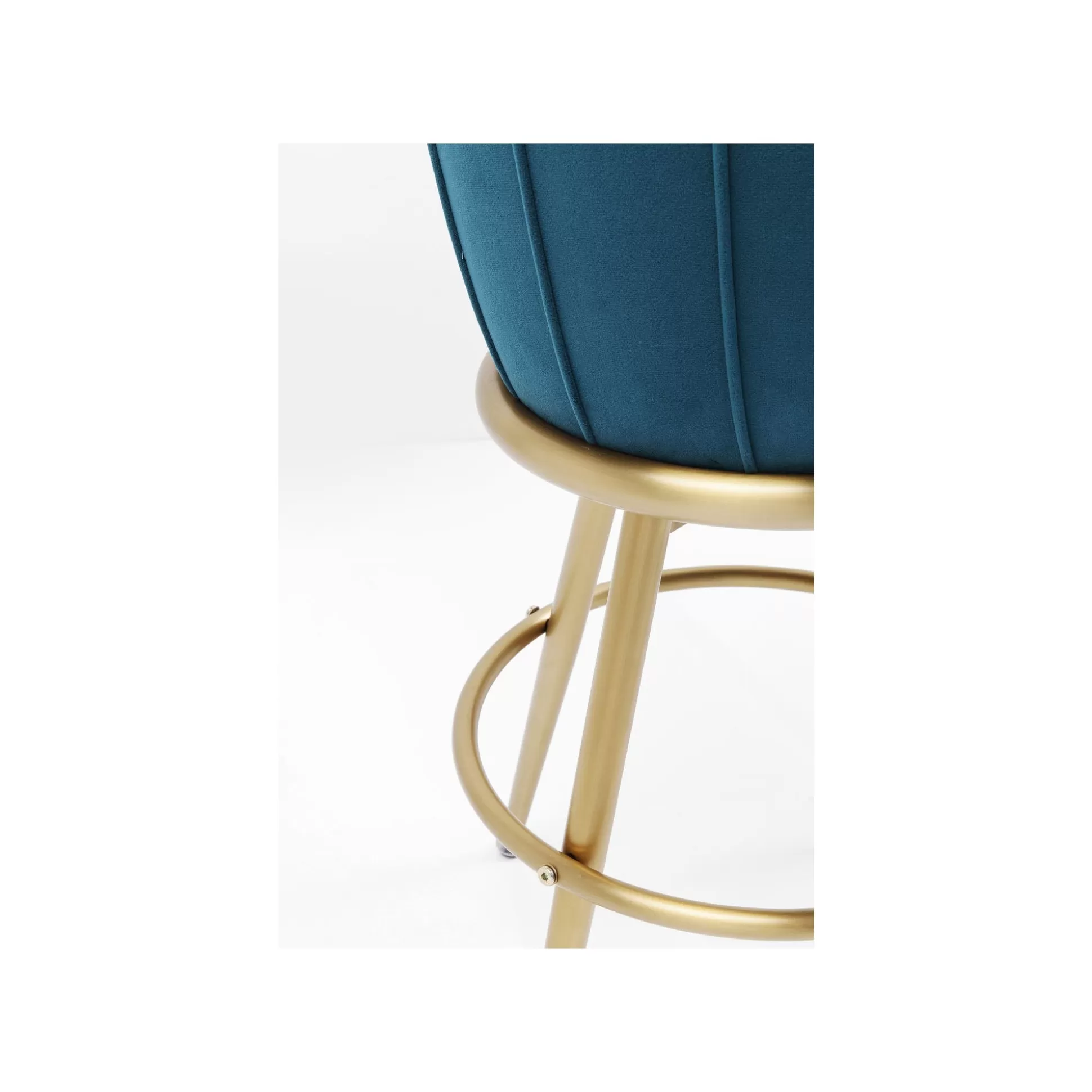 Tabouret De Bar After Work Velours Bleu ^KARE Design Outlet